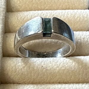 Retired‎ James Avery Meridian Ring Blue Topaz Birthstone Sterling Silver Size 8